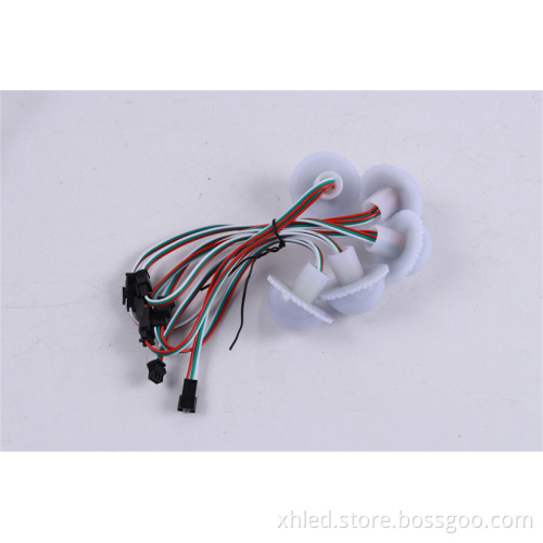 RGB DC12V Auto-Program LED Pixel IP67 DMX512 Color Point Light for Outdoor Amusement Park Lighting